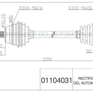 Transmisiones Volkswagen PASSAT PASSAT (32, 33)--05/1973->10/1981 Diesel [01104031]